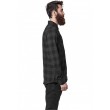 Dragstrip Kustom Checkered Lumber Jack Shirt in Black & Charcoal